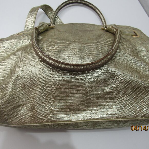 Michael Michael Kors Metallic Gold Chain Medium Crossbody Bag - Picture 6 of 10